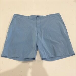 Vineyard Vines Performance Breaker Shorts Mens 46 Blue Stretch Golf Flat Front